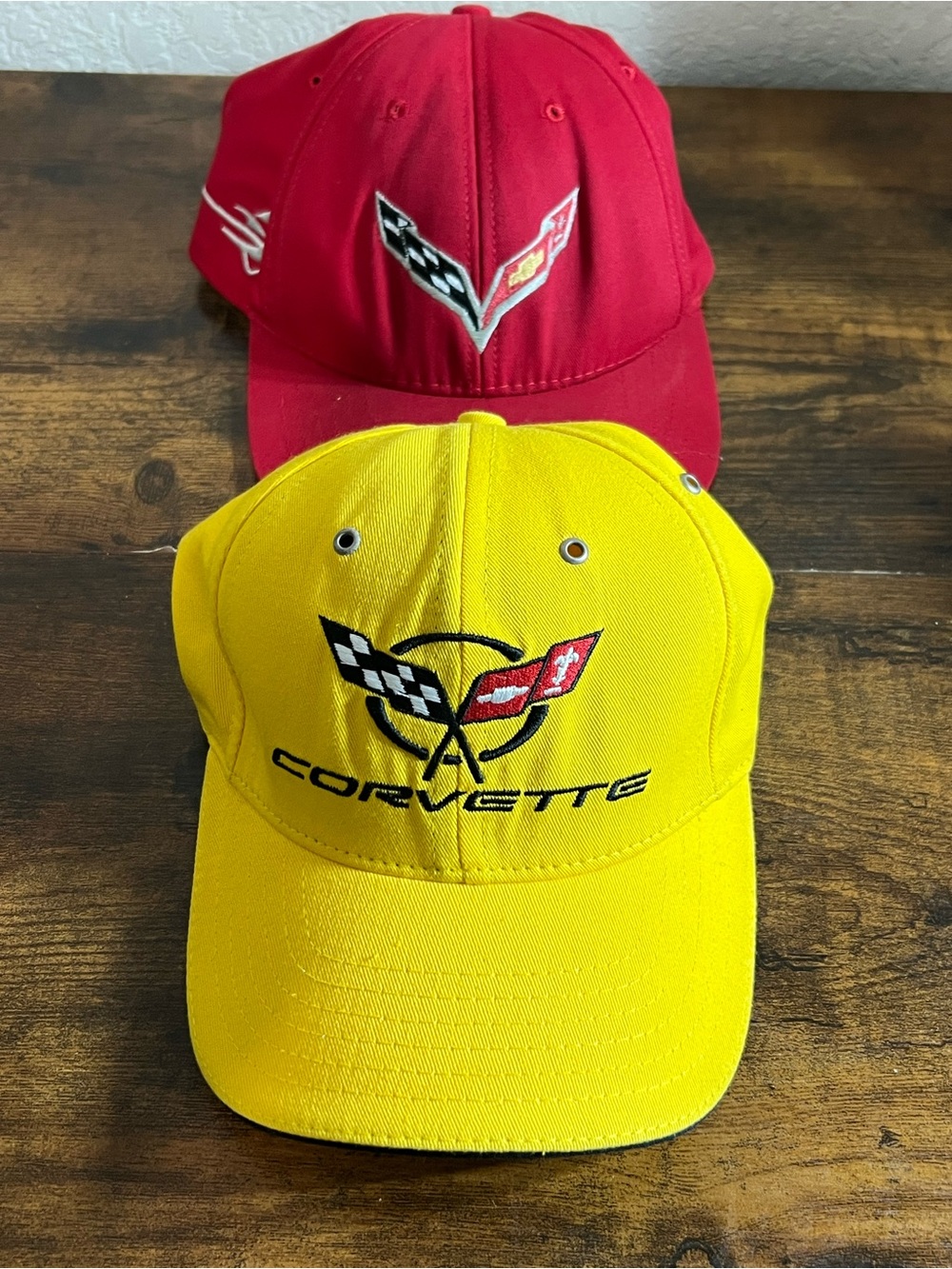 Corvette Embroidered Logo Baseball Cap - Yellow